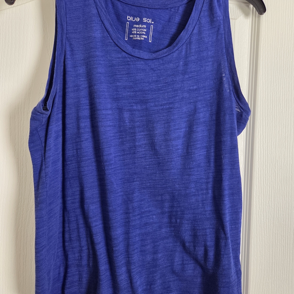 Blue Sol Women’s Cobalt Sleeveless Tank Top